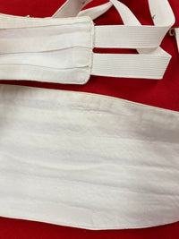 Weißer Vintage Kummerbund – Klassisches Design, Zustand gut