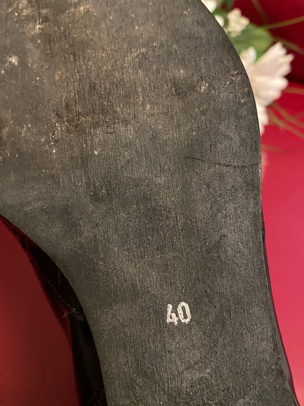 Vintage Lackschuhe Gr.40 in schwarz