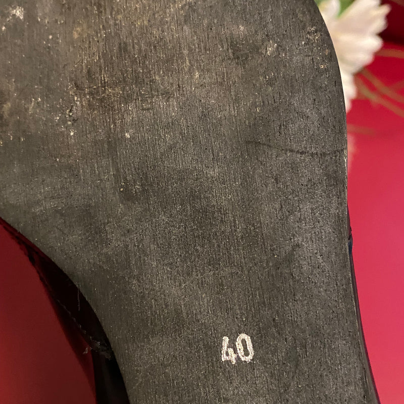 Vintage Lackschuhe Gr.40 in schwarz
