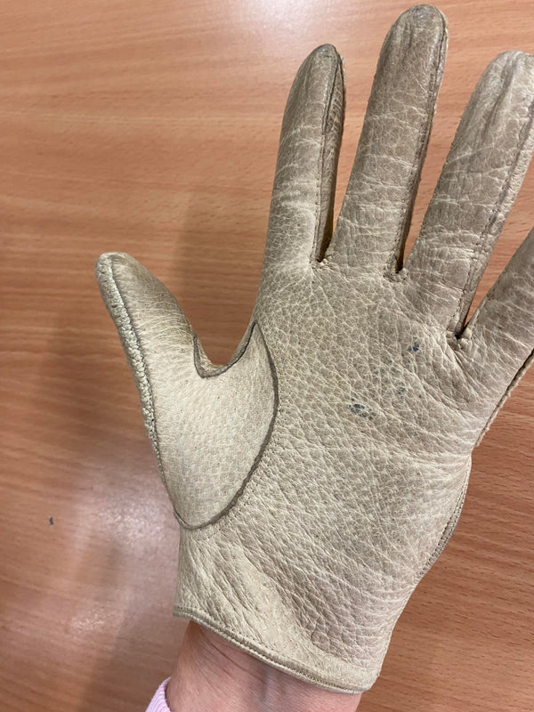 Vintage Damen Leder-Fahrhandschuhe Größe M