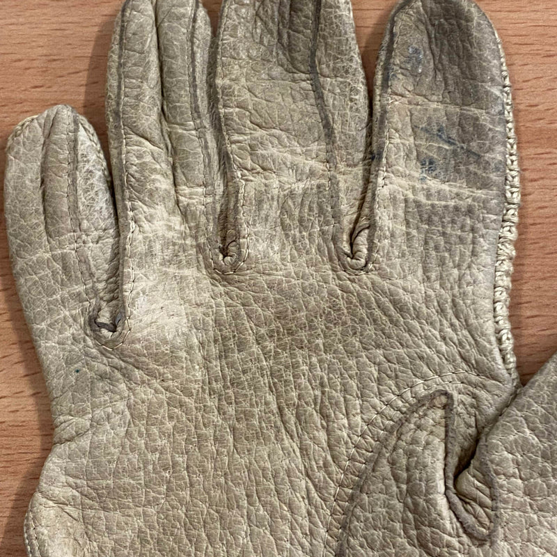 Vintage Damen Leder-Fahrhandschuhe Größe M