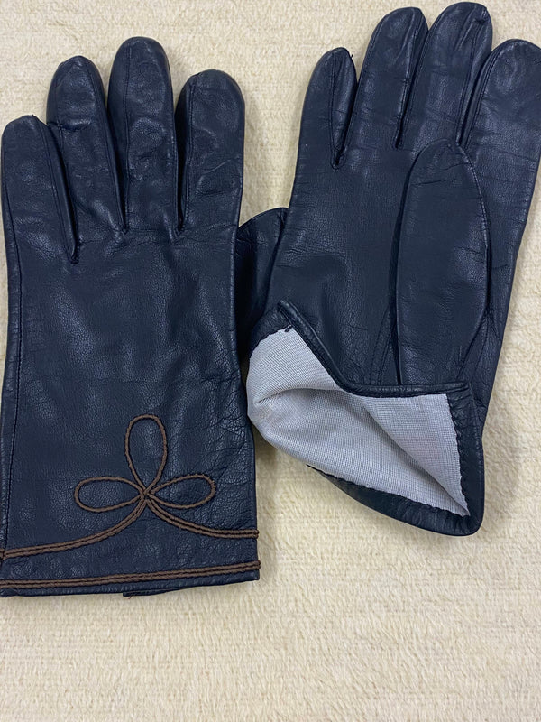 Vintage Damen-Lederhandschuhe – Größe M