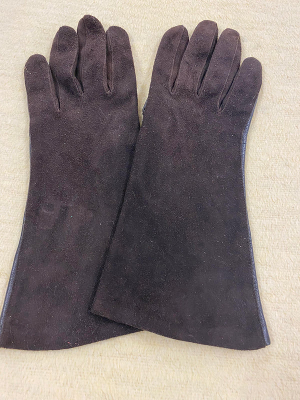 Vintage Damen-Wildlederhandschuhe – Größe M