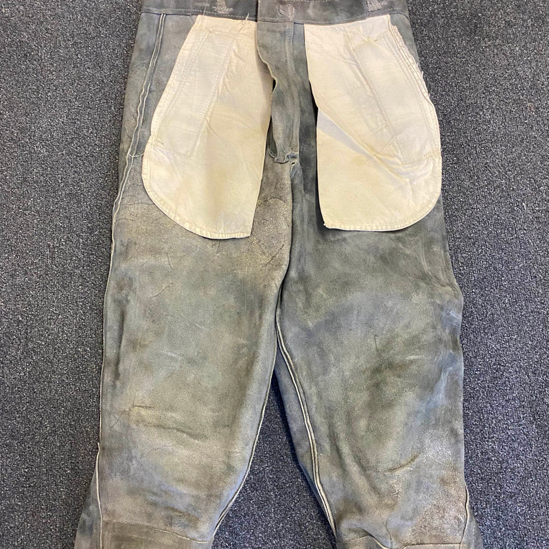 Authentische Vintage Trachten-Kniebundlederhose – Größe S