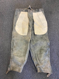 Authentische Vintage Trachten-Kniebundlederhose – Größe S