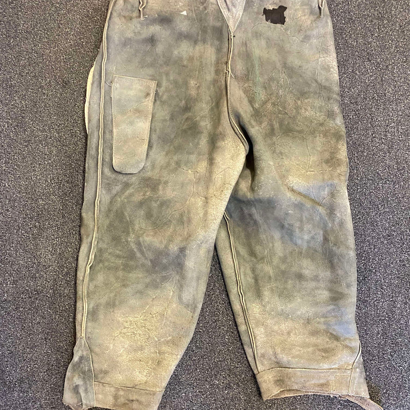 Authentische Vintage Trachten-Kniebundlederhose – Größe S