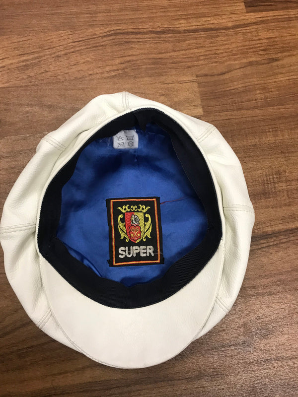 Vintage Lederkappe im Retro-Stil – Größe 57