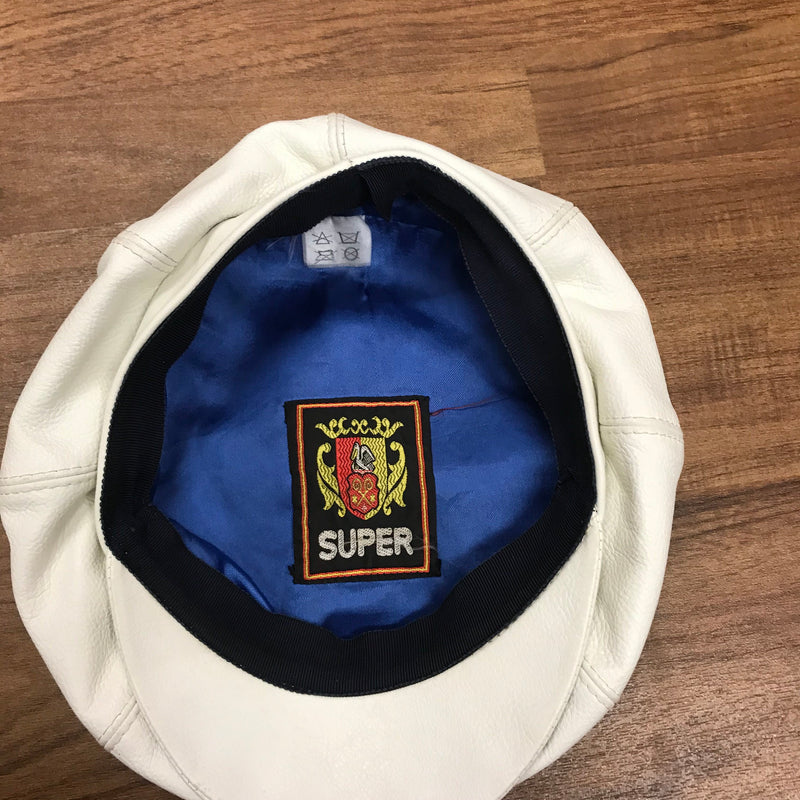 Vintage Lederkappe im Retro-Stil – Größe 57