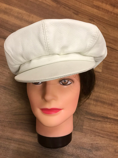 Vintage Lederkappe im Retro-Stil – Größe 57