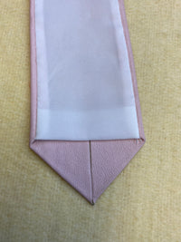 Elegante Vintage Lederkrawatte in zartem Rosa