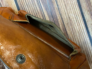 Lederhandtasche Vintage Damen Handtasche, Leder braun, Original