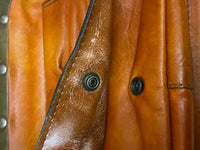 Sac à main en cuir sac à main femme vintage, cuir marron, original