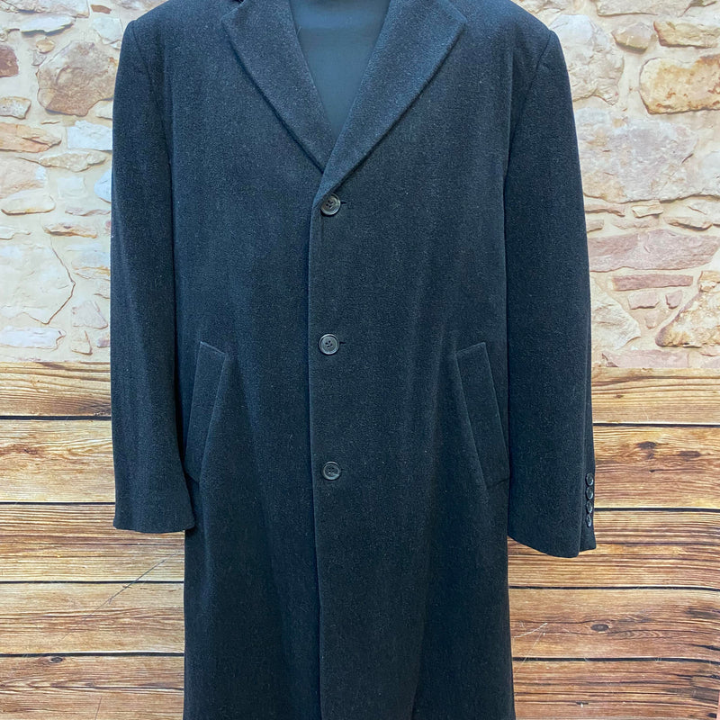 Schwarzer Peaky Blinders Mantel – Knielang