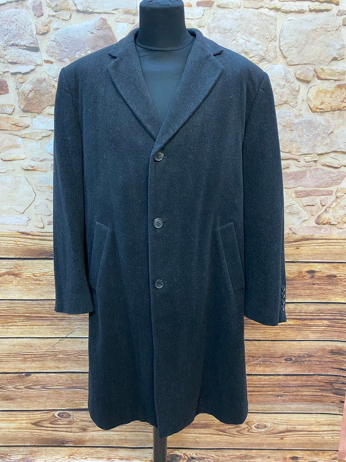 Schwarzer Peaky Blinders Mantel – Knielang