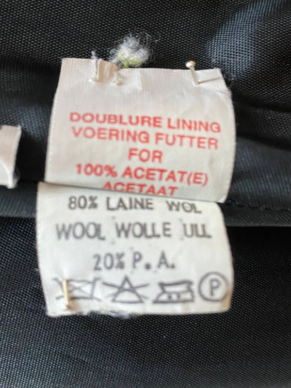 Vintage Damen-Wollmantel in Schwarz – Gr. 40, Novetli, sehr gut