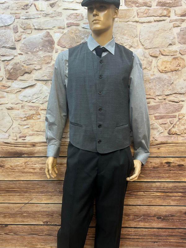 Komplett-Outfit im Peaky Blinders Stil – Gr. 54 (mit Krawatte & Schiebermütze)