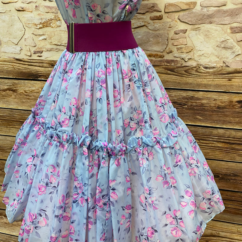 True Vintage 50er Jahre Petticoat-Kleid Nylon Gr. 36/38 Selten Unikat