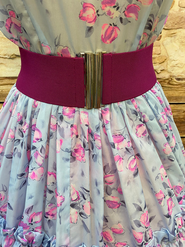 True Vintage Kleid 50´s Tea Dress Nylon Gr. 36 Selten Unikat