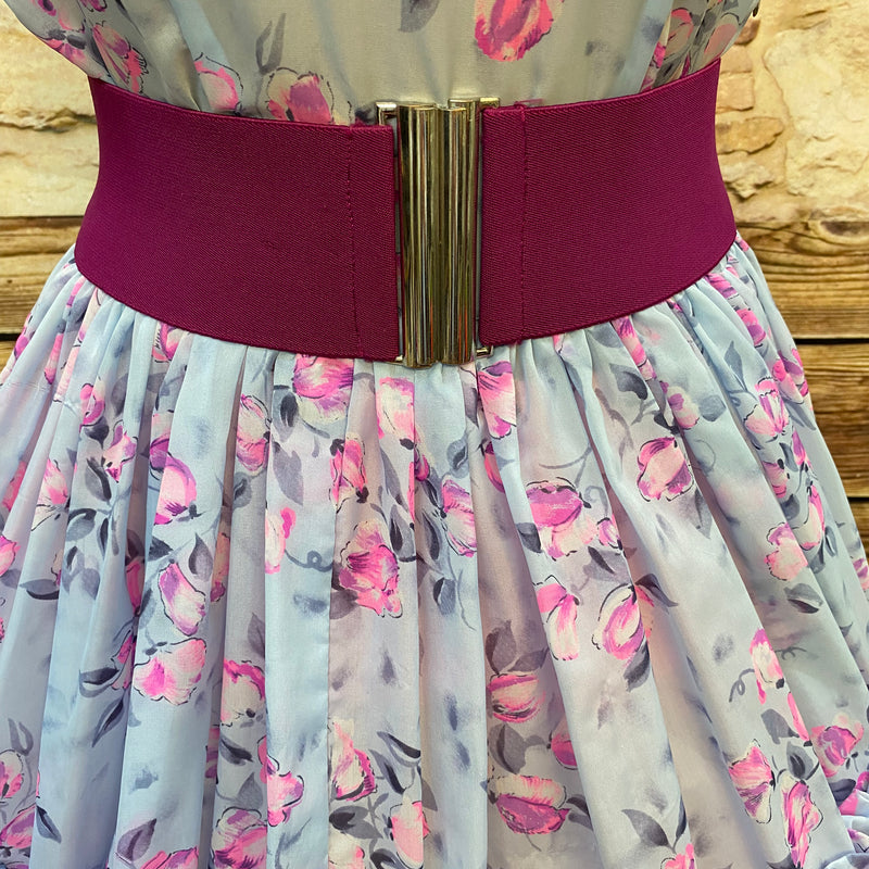 True Vintage Kleid 50´s Tea Dress Nylon Gr. 36 Selten Unikat
