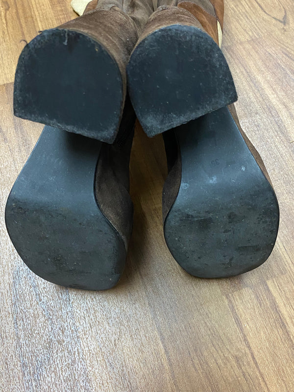 70er Jahre Plateaustiefel, Vintage, Unikat, Gr.35