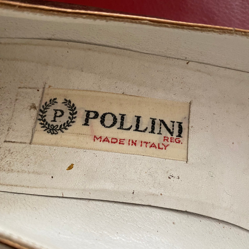 Vintage Metallic Pumps in Kupfer und Gold von Pollini Gr.39
