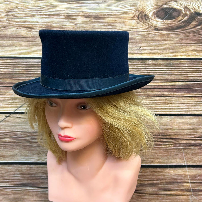 Dunkelblauer Damen Reiterhut von Tacchino – Größe 53 , Vintage