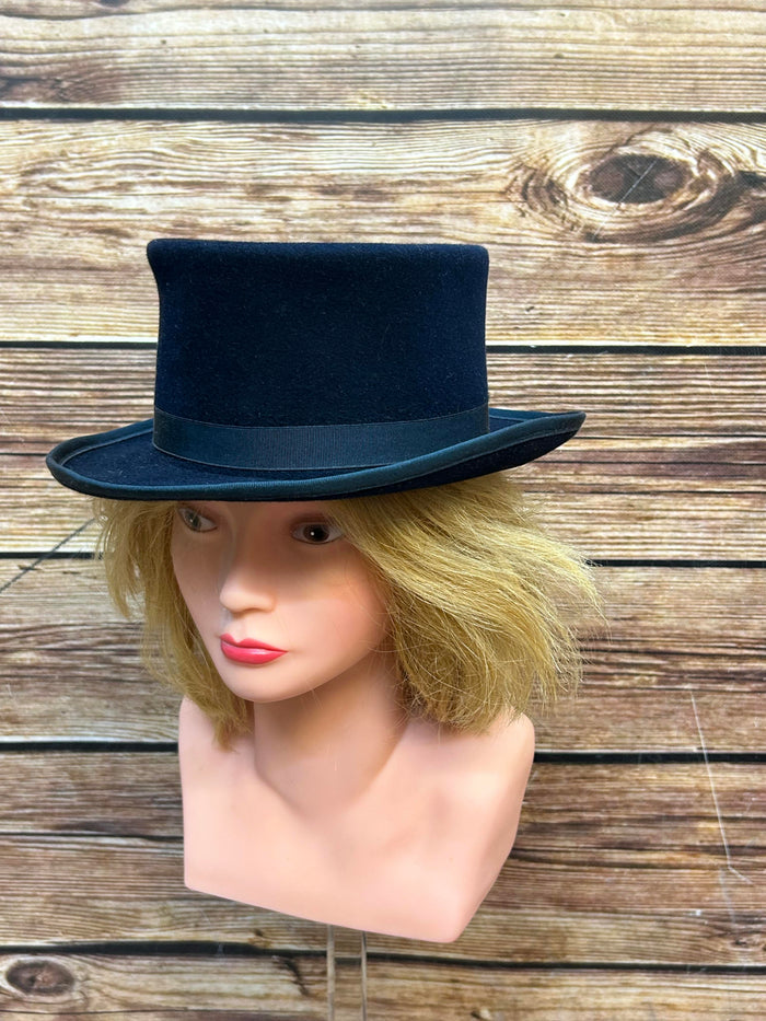 Dunkelblauer Damen Reiterhut von Tacchino – Größe 53 , Vintage