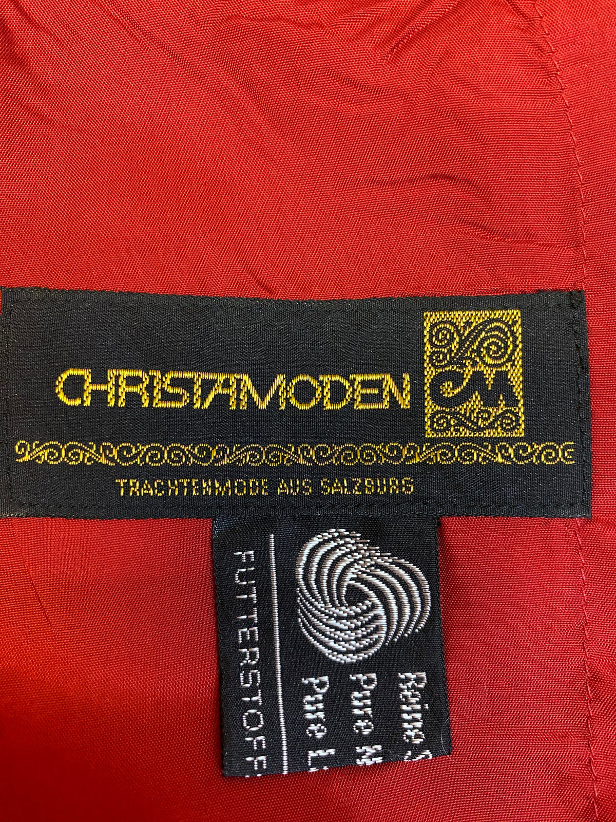 Karierter Vintage-Rock von Greta Moden, Größe 36