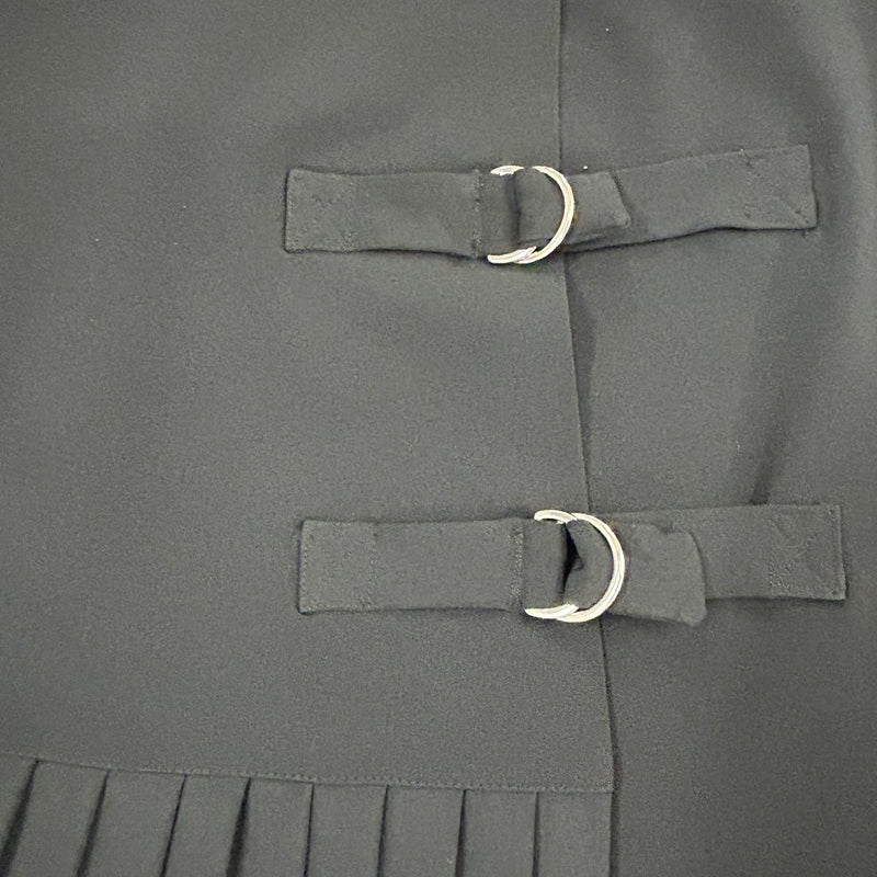 Rock Gr. 44 – Eleganter Vintage-Faltenrock mit Schnallen-Details