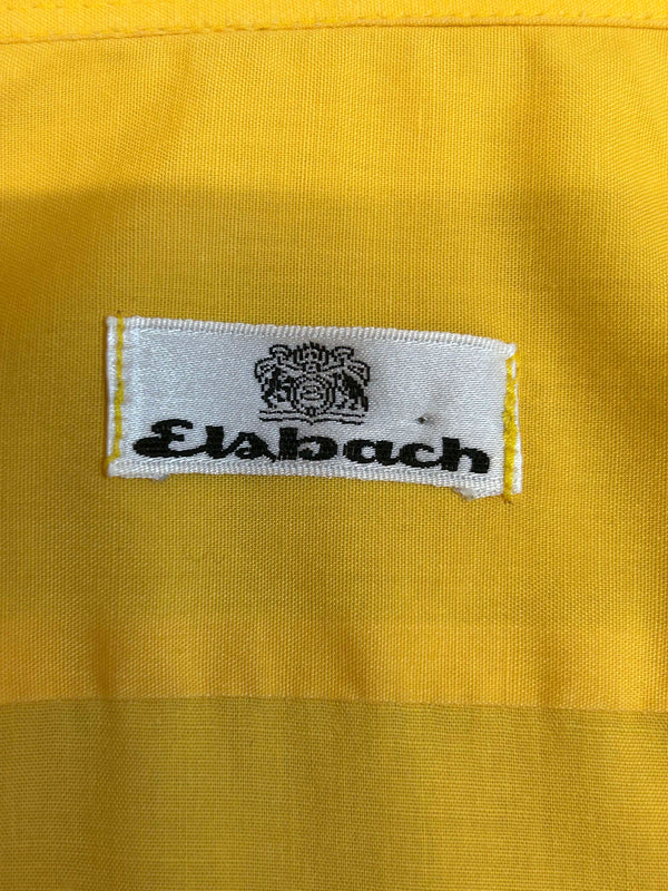 Vintage Rüschenhemd in Sonnengelb – Gr. 37/38 – Eilabach