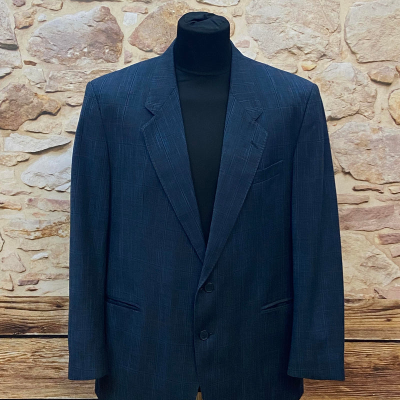 Elegantes Vintage Sakko in Blau, Größe 48