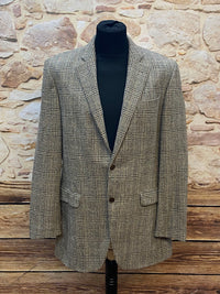 Kariertes Vintage Sakko in Braun/Beige, Größe 102