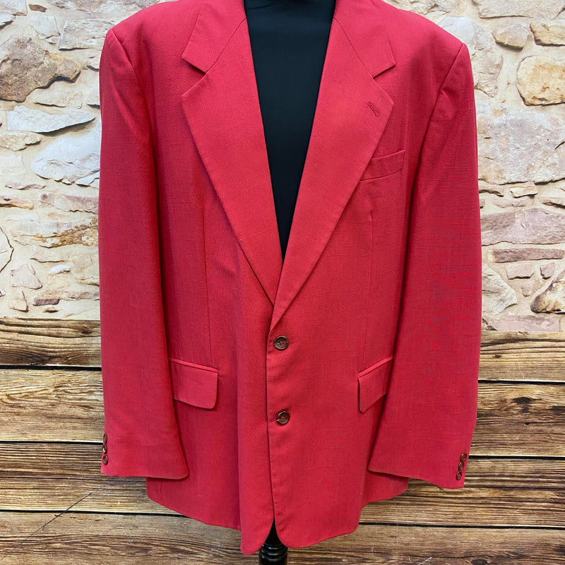 Vintage Sakko in Rot, Größe 58 – Jetzt im Sale