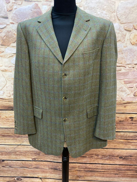 Exklusives Vintage-Sakko mit Woll-Kaschmir-Mix in Größe 54