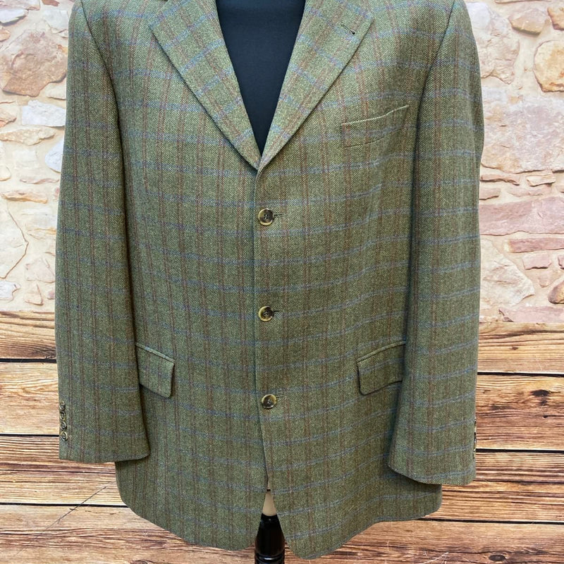 Exklusives Vintage-Sakko mit Woll-Kaschmir-Mix in Größe 54