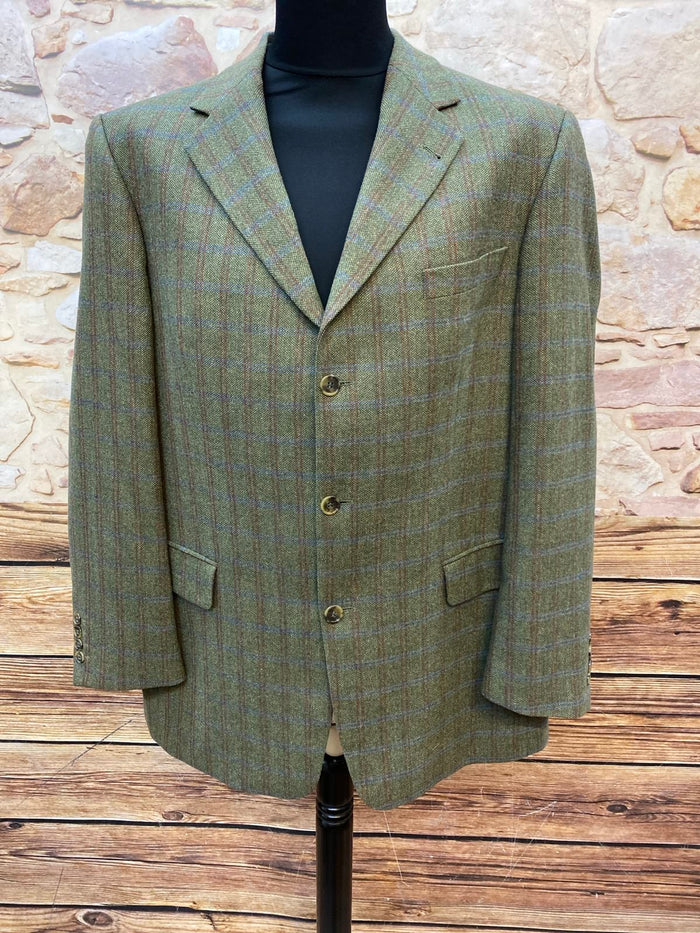 Exklusives Vintage-Sakko mit Woll-Kaschmir-Mix in Größe 54