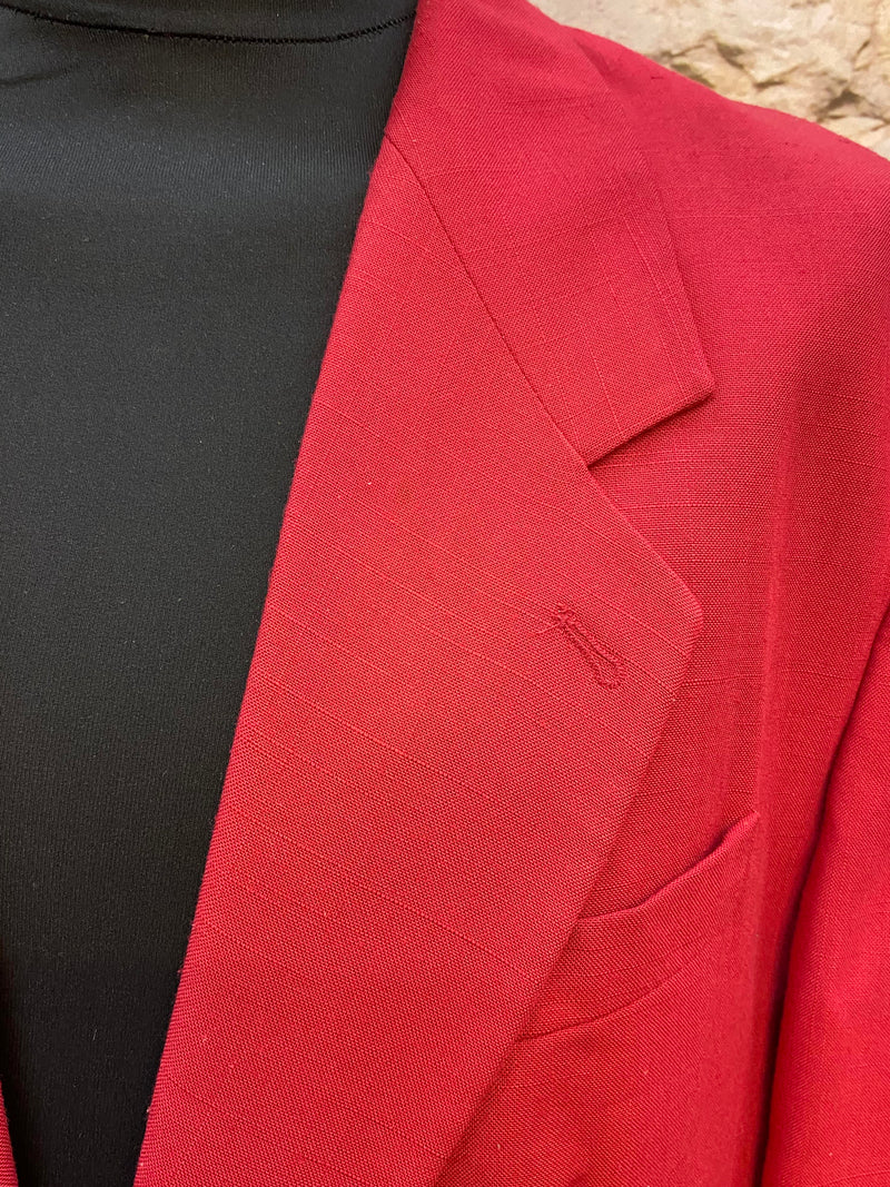 Vintage Sakko in Rot, Größe 58 – Jetzt im Sale