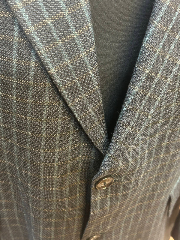 Vintage Nadelstreifen-Sakko aus Schurwolle – Größe 52