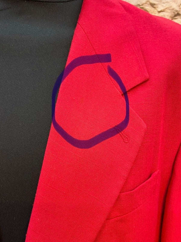 Vintage Sakko in Rot, Größe 58 – Jetzt im Sale