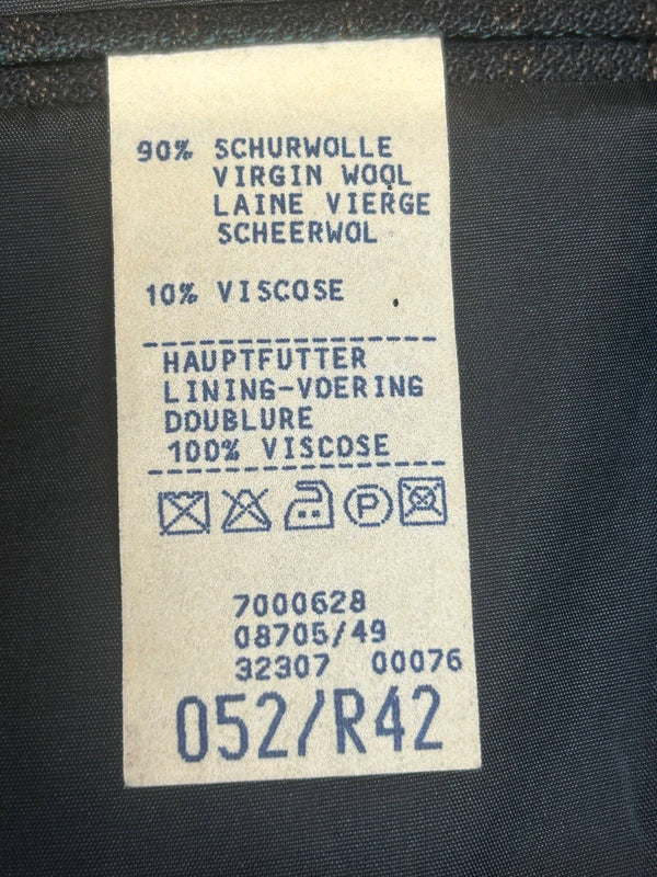 Vintage Nadelstreifen-Sakko aus Schurwolle – Größe 52