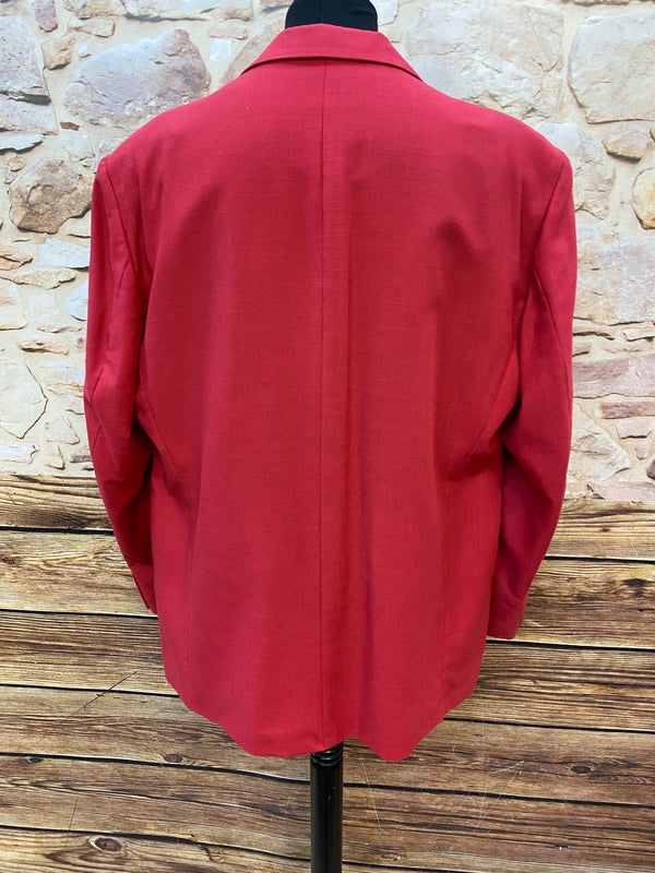 Vintage Sakko in Rot, Größe 58 – Jetzt im Sale