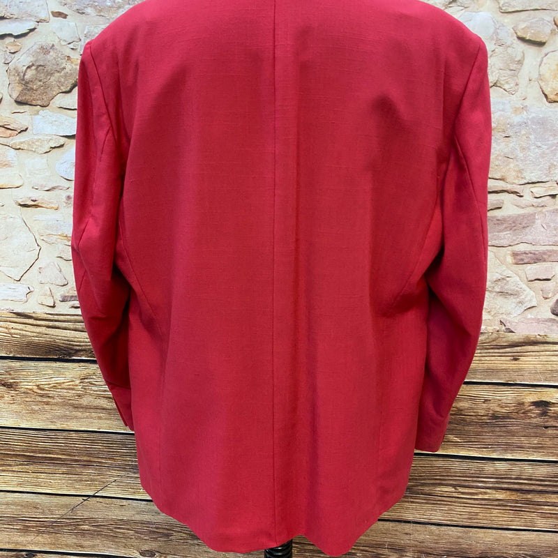 Vintage Sakko in Rot, Größe 58 – Jetzt im Sale