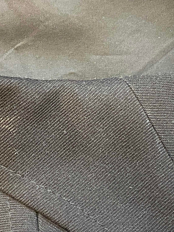 Vintage Sakko 1970er – Schwarz, Schurwollmix, Gr. ca. 56