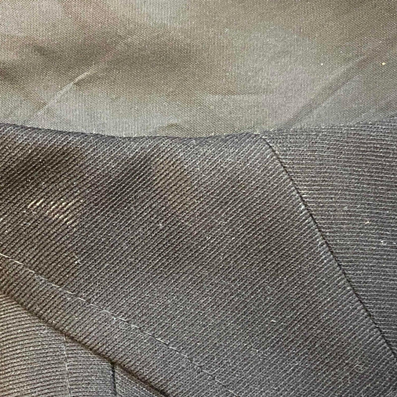 Vintage Sakko 1970er – Schwarz, Schurwollmix, Gr. ca. 56