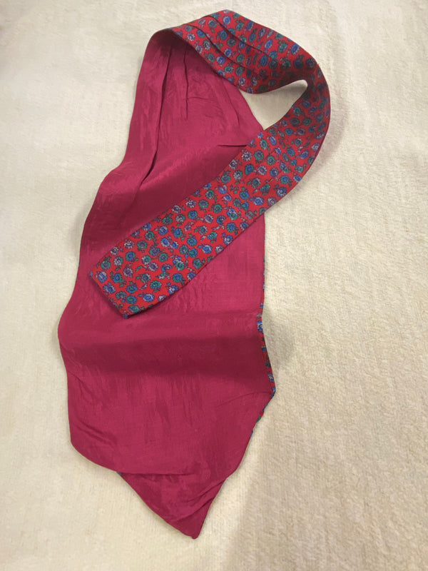 Schalkrawatte Ascot Vintage Rot Herren