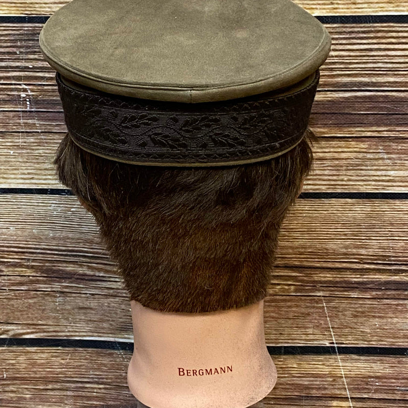 Vintage Prinz-Heinrich-Mütze – Gr. 58 (Echtes Leder, Made in Germany)
