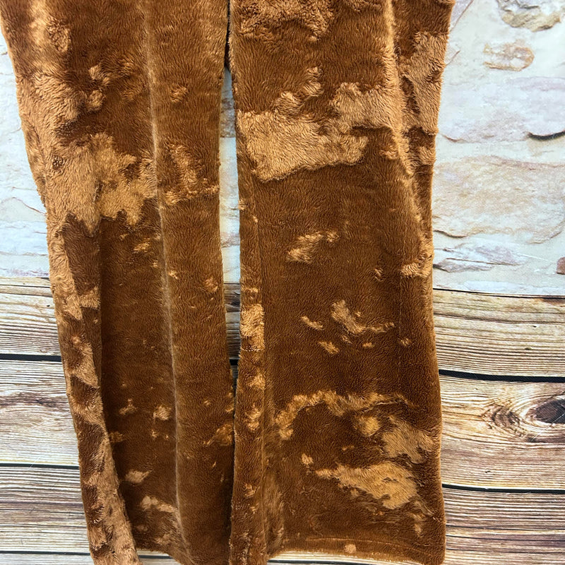 Vintage Schlaghose Braun Plüsch 70er Stil Gr. S von Pimkie