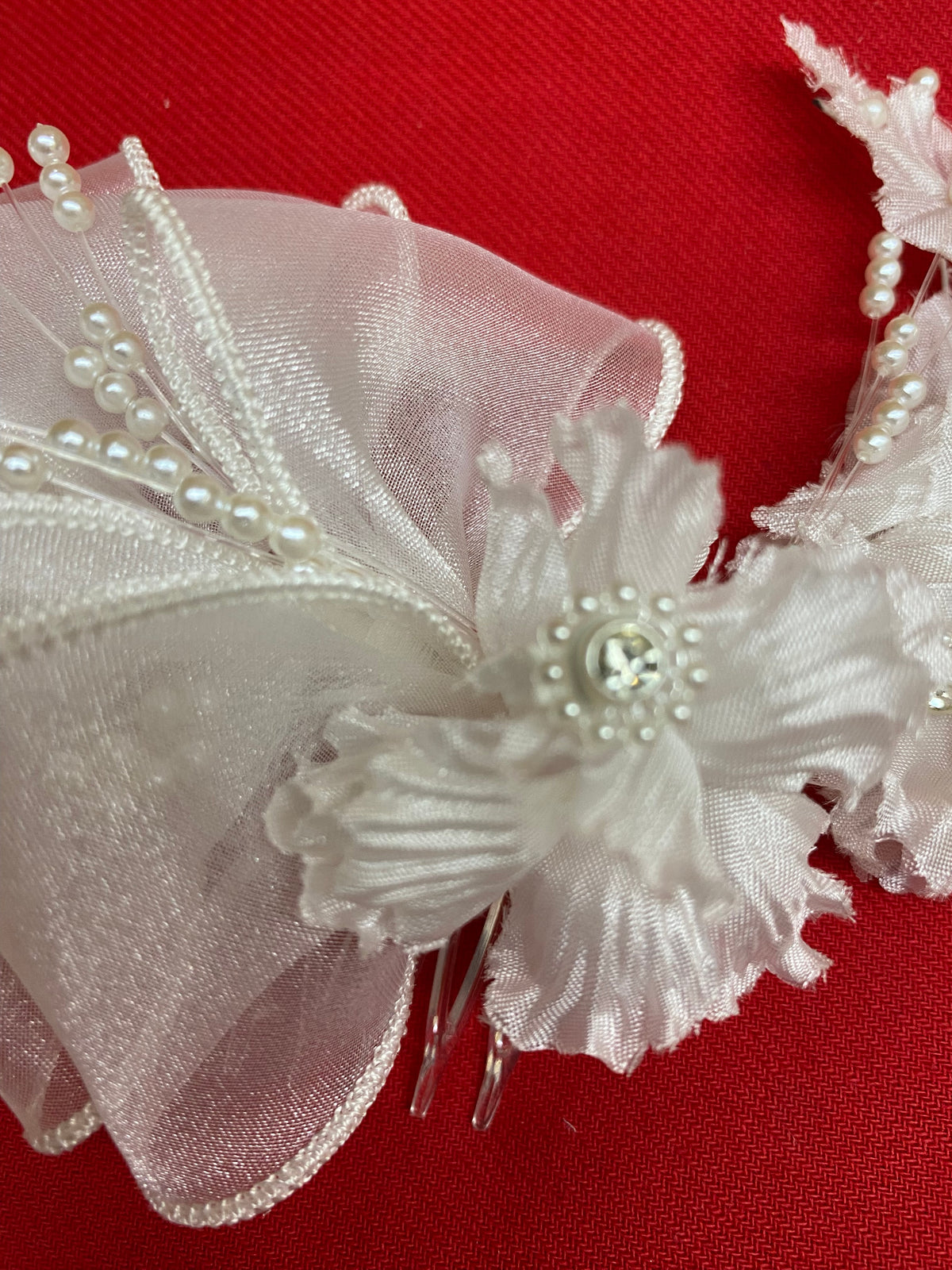 Voile vintage se terminant pour voiles, bijoux de mariée blanc