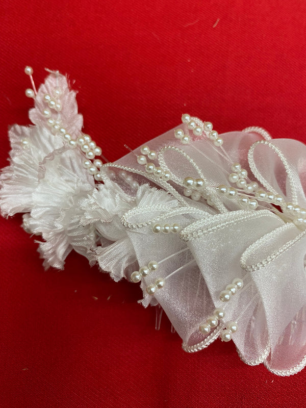 Vintage Schleierabschluss für Schleier, Brautschmuck weiss