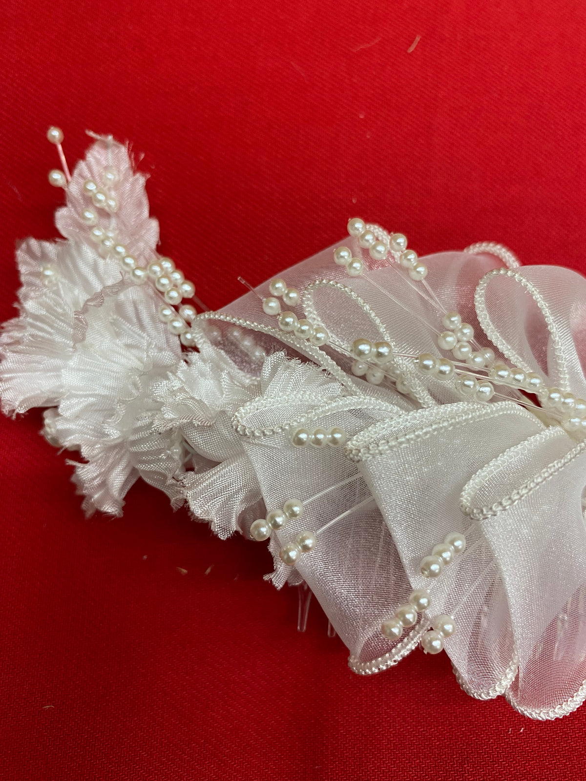 Voile vintage se terminant pour voiles, bijoux de mariée blanc